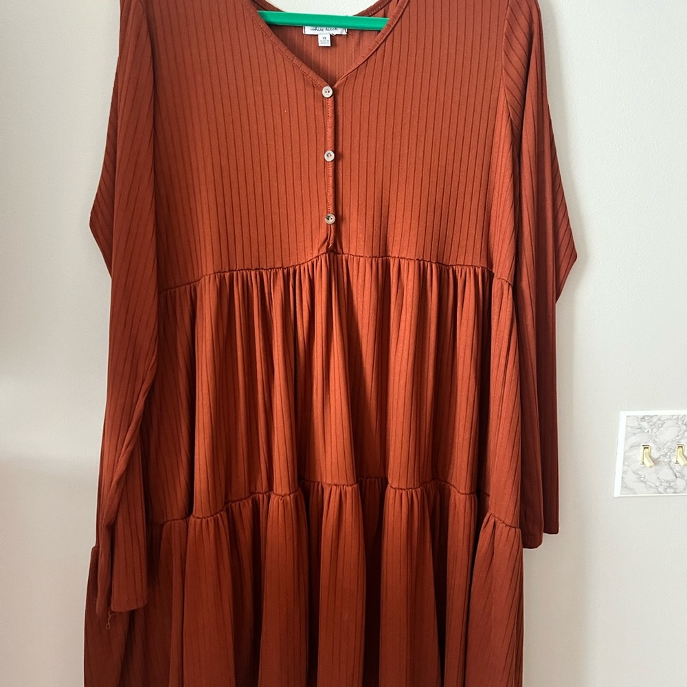 Elegant Rust Dress